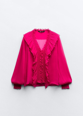Розовая демисезонная блузка Zara