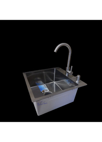 Кухонная мойка 4-в-1 (комплект) HM 50х50 NANO BLACK PVD (3.0/1.0 мм) Kraft (347324559)