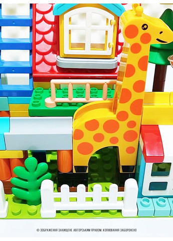 Конструктор для дітей хлопчика дівчинки великий блочний дитячий розвиваючий 255 деталі від 3 р Різнокольоровий 73715 DobraMAMA (364551879)