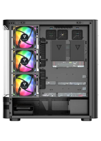 Корпус VOLCANO AQ200 ARGB MIDI FRONT (MC-A-AQ200-4FA-B) Modecom (390179510)