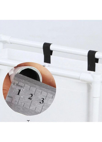 Кошик для білизни на колесах MAG-9066 62х55х25 см три секції об'єм 60 літрів Idea (363834580)