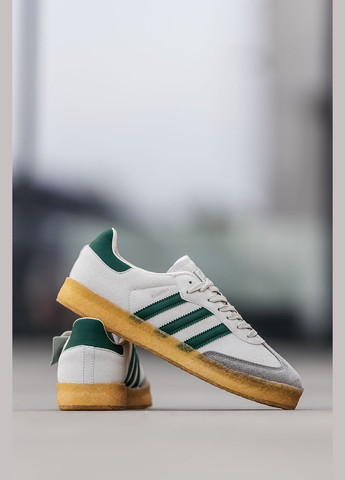 Білі Осінні кросівки чоловічі і жіночі adidas samba x ronnie fieg x clarks white | адідас самба білі No Brand