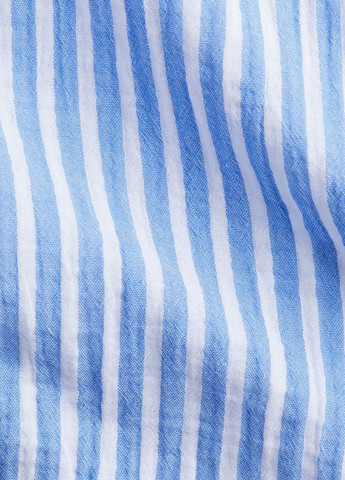 Голубое кэжуал платье H&M в полоску