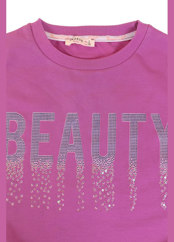 Фіолетовий демісезонний світшот + брюки 17868 темно бузковий Breeze