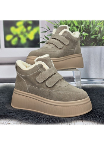 Зимние ботинки женские зимние с натуральной замши ITTS из натуральной замши