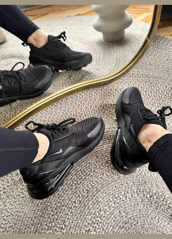 Кросівки жіночі Nike Air Max 270 full black No Brand чорні літо (331288192)