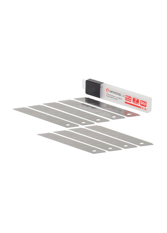 Сегментні леза для ножа будівельного 18 мм міцні з японської сталі SK5 (10 шт.) Intertool (332986689)