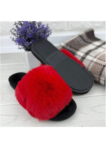 Кімнатні тапочки жіночі пухнасті Е-006098-5 Червоні Sanlin (355804302)