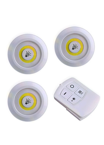 Автономные LED лампы беспроводные с пультом дистанционного управления Remote Control Set (3 светильника) No Brand (334011267)