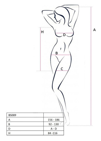 Бодістокінг-сукня BS089 black, міні, плетіння у вигляді павутини Passion (297573808)