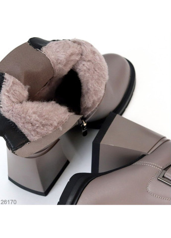 Серые зимняя зимние ботильоны lessi Helen