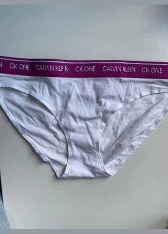 Трусики-бікіні жіночі бавовняні з логотипом білі Calvin Klein (341275005)