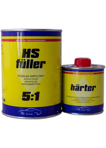 Акриловий ґрунт 5:1.8 л HS Fuller (відп. Harter - 160 мл) No Brand (289460585)