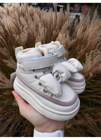 Черевики зимові для дівчинки молочного кольору (T705-1-1) 27 BBT (366249187)