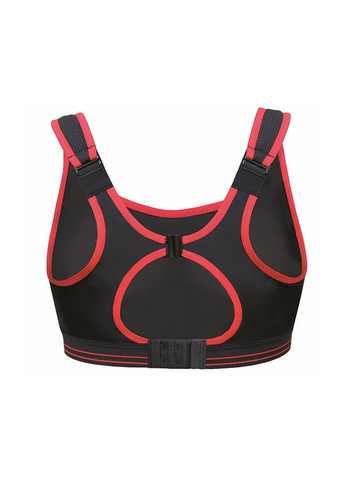 Чёрный топ бюстгальтер для фитнеса и аэробики Shock Absorber полиамид, полиэстер, эластан