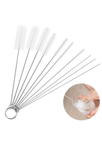 Универсальный набор из 10 щеток разного диаметра для чистки бутылок Local House (NR0031) NN (327416695)