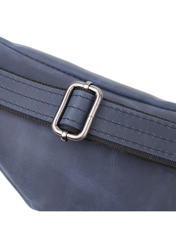 Чоловіча зручна бананка з натуральної вінтажної шкіри 23132 Синій Shvigel (335007594)