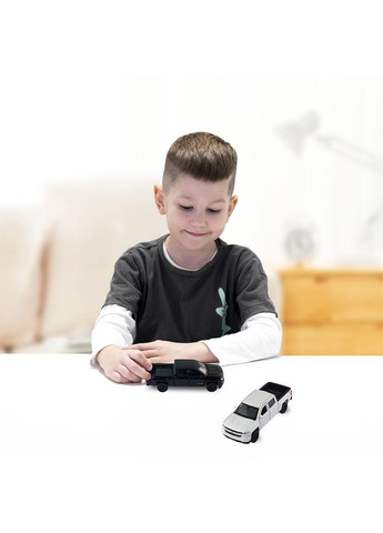 Автомодель — Chevrolet Silverado 2017 (перламутрово-білий, чорний) TechnoDrive (342753640)