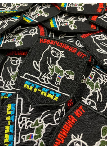 Шеврон КИТ-КАТ (Форма щит. На липучке) Размер 9x7см No Brand (369924523)