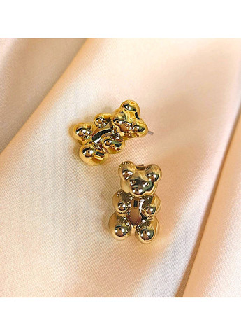 Сережки Ведмедики біжутерія на кожен день No Brand (349812707)