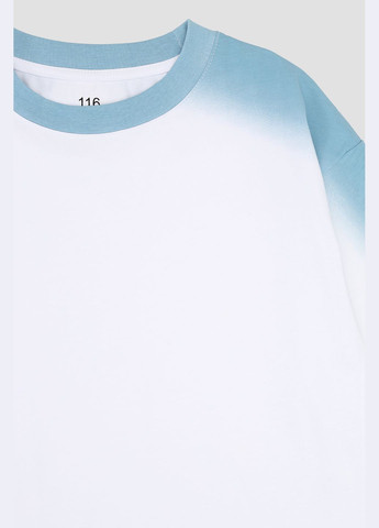 Біла літня футболка з коротким рукавом для хлопчика колір білий цб-00268775 Yuki