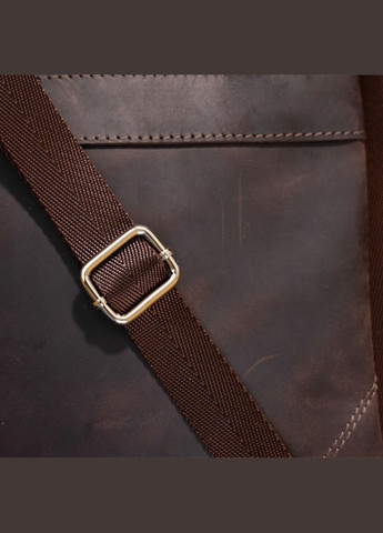 Сумка мужская через плечо кожаная 11018 Коричневая Shvigel (302007536)