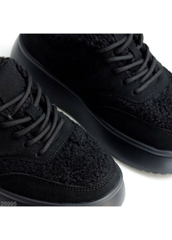 Зимние кроссовки No Brand чёрные зима (370509577)