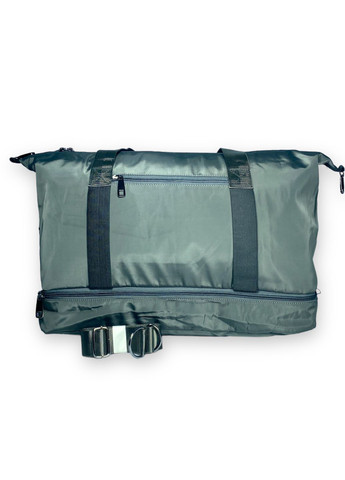 Дорожня сумка, два відділення, дві внутрішні кишені, фронтальна кишеня, розмір 47*35*25 см, сірозелений Bobo (266911502)