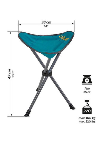 Стул раскладной Darcy Caribbean Blue (DAS301551) Uquip (327367154)