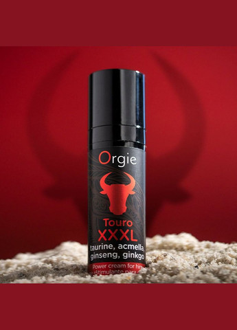 Крем для усиления эрекции Touro XXXL Power Cream, 15 мл, с эффектом вибрации Orgie (369948890)