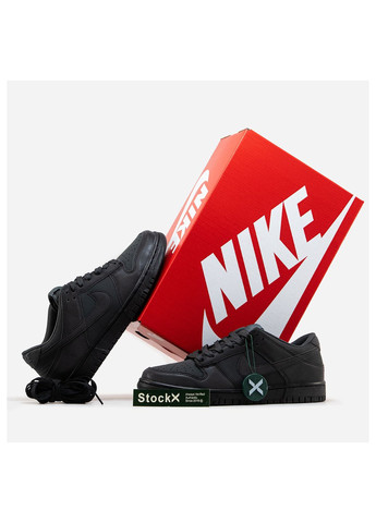 Черные демисезонные кроссовки мужские Nike SB Dunk Low