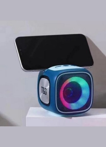 Портативная колонка Bluetooth TG359 7W с RGB подсветкой. Цвет: синий T&G (297443671)