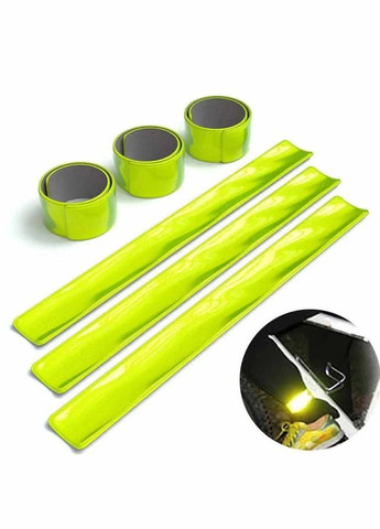 Браслет 22 см салатовий світловідбиваючий (Bra-22) MIC (362435805)