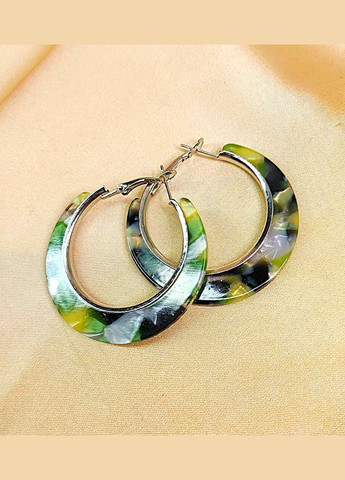 Сережки Кольорові кільця No Brand (326040671)