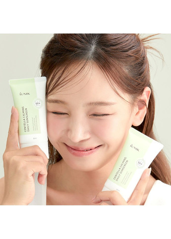 Iunik Солнцезащитный крем Centella Calming Daily Sunscreen с экстрактом центеллы азиатской, SPF 50+ PA++++, 60 мл — Крем, Южная Корея (299760783)