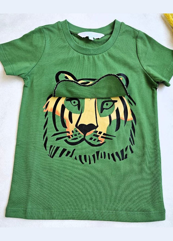Зелена літня дитяча футболка Lupilu Футболка