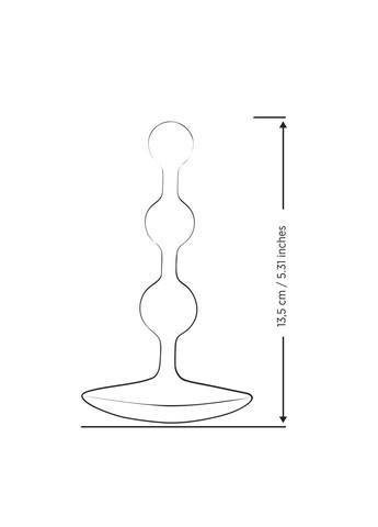 Анальные бусы Amp Dark Purple, силикон, макс. диаметр 2,6 см Romp (297572846)