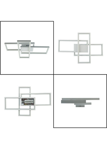 Смарт люстра управляемая светодиодная SVEN 3S 65 Вт 550x360x80 мм Белая ESLLSE (317744252)