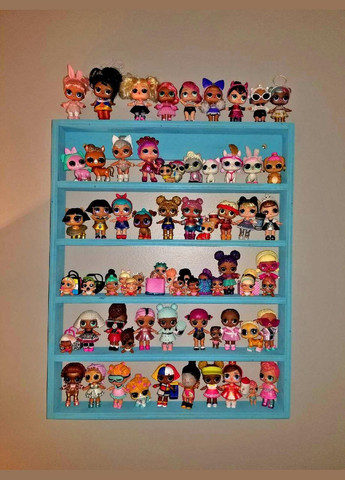 Органайзер для гель-лаків з дерева Марва лазурь (ОГЛ-000799) No Brand (328909436)