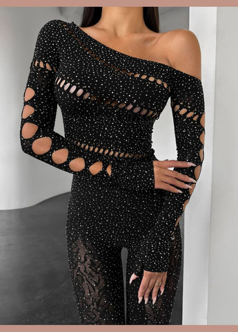 Черный роскошный женский бодистокинг, боди сетка Simply sexy