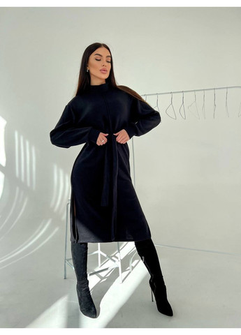 Чорна жіноча сукня з ангори Osoblyva