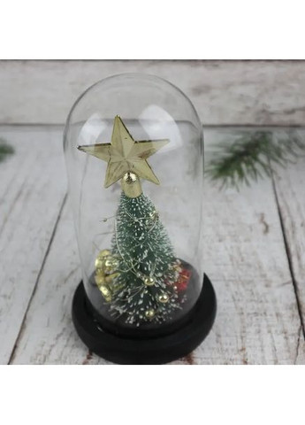 Ночник Рождественская елка в стеклянной колбе gold star Grand (364358386)