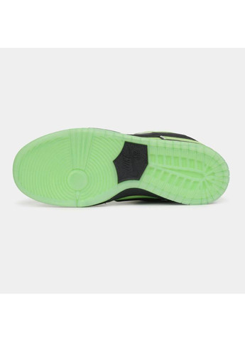 Чорні Осінні кросівки чоловічі nike sb dunk powerpuff girls - buttercup найк сб данк No Brand