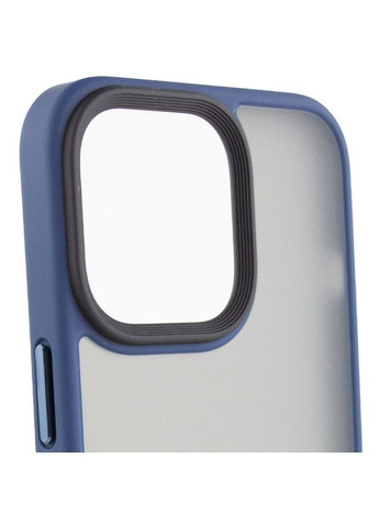 TPU+PC чохол Metal Buttons для Apple (6.7") Синій | Blue Epik iPhone 15 Pro Max (301083563)