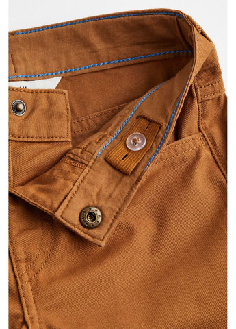 Коричневые кэжуал демисезонные брюки H&M