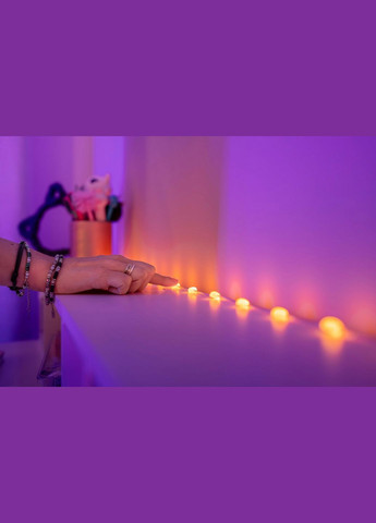 Гірлянда Smart LED Candies Heart RGB 100 IP20 6м USB-C кабель прозрачний Twinkly (315503999)