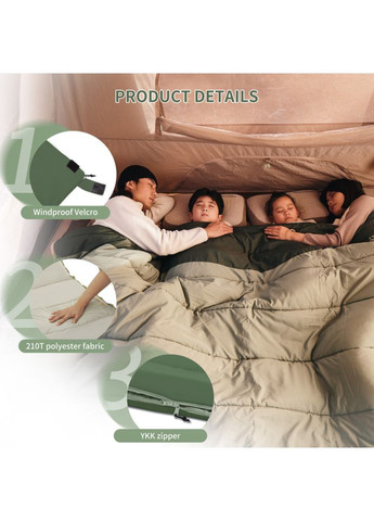 Спальний мішок двомісний CNK2300019, коричневий (A-034575) Naturehike (363189754)