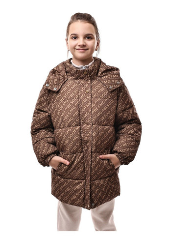 Бежева куртка зимова для дівчинки підлітка AMMY