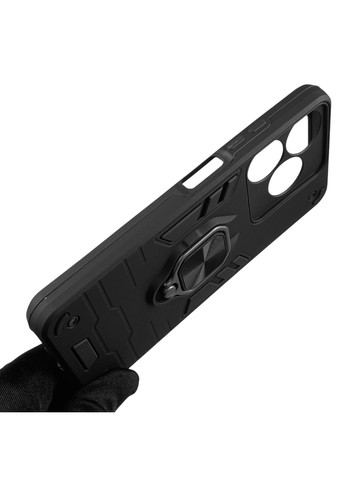 Чохол для телефона Spark 10 (KI5q) броньований з магнітним кільцем-тримачем на техно спарк 10 чорний Tecno (366232284)