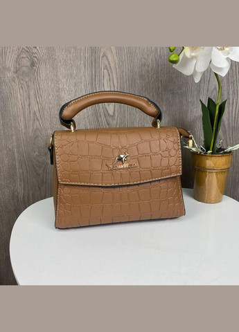 Жіноча маленька сумочка клатч Кенгуру під рептилію, маленька сумка стиль шкіра крокодила Червоний Коричневий No Brand (334730869)